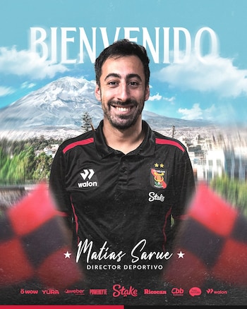 Melgar le dio la bienvenida a Matías Sarue a su área deportiva.