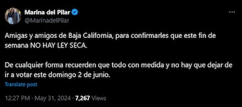 La mandataria confirmó que la