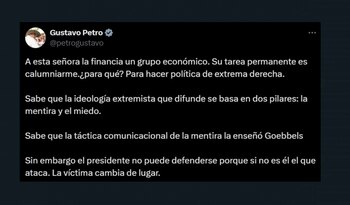 El presidente Gustavo Petro respondió