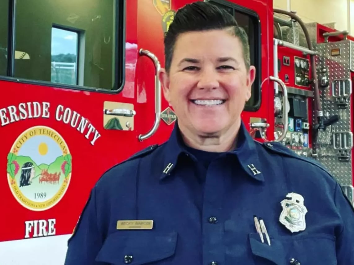 La capitana de Cal Fire tenía 49 años y había dedicado toda su carrera al servicio de su comunidad en el condado de San Diego (Riverside County Fire Department)