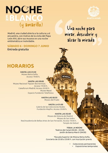 Cartel de 'Noche en Blanco (y Amarillo)',