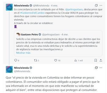 El Ministerio de Vivienda estableció