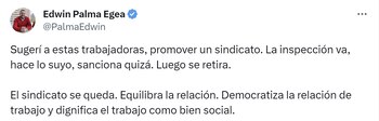 Edwin Palma señaló que las