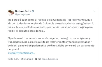 Con esta publicación, el presidente