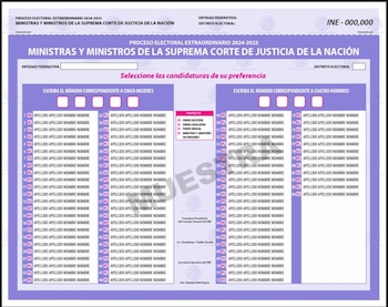 Las boletas serán de dos
