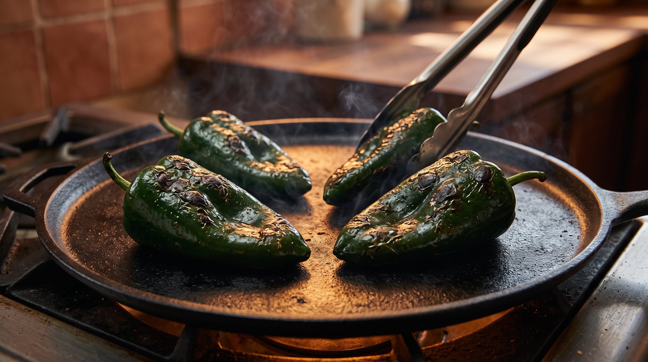 El tatemado sobre un comal es una de las versiones tradicionales, es indispensable usar pinzas para evitar accidentes. (Imagen Ilustrativa Infobae)