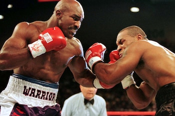El combate contra Evander Holyfield