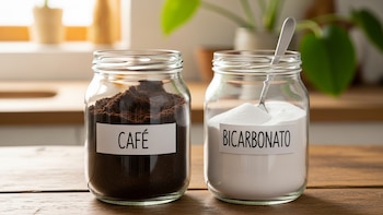 Para qué sirve mezclar café usado con bicarbonato de sodio