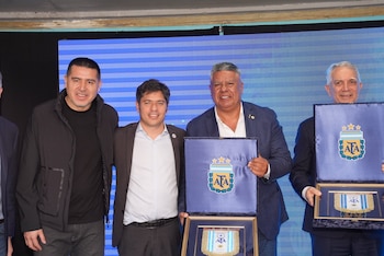 Axel Kicillof, Chiqui Tapia, Juan