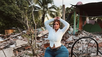 “Estoy harta de la gente que solo sirve para juzgar”: Gracie Bon responde por posar entre los escombros en Panamá
