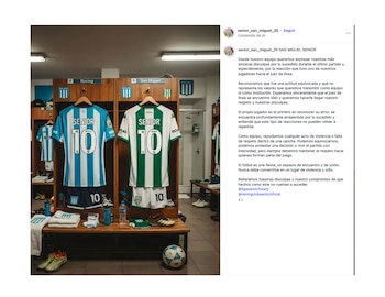Comunicado Racing san miguel lpf Senior