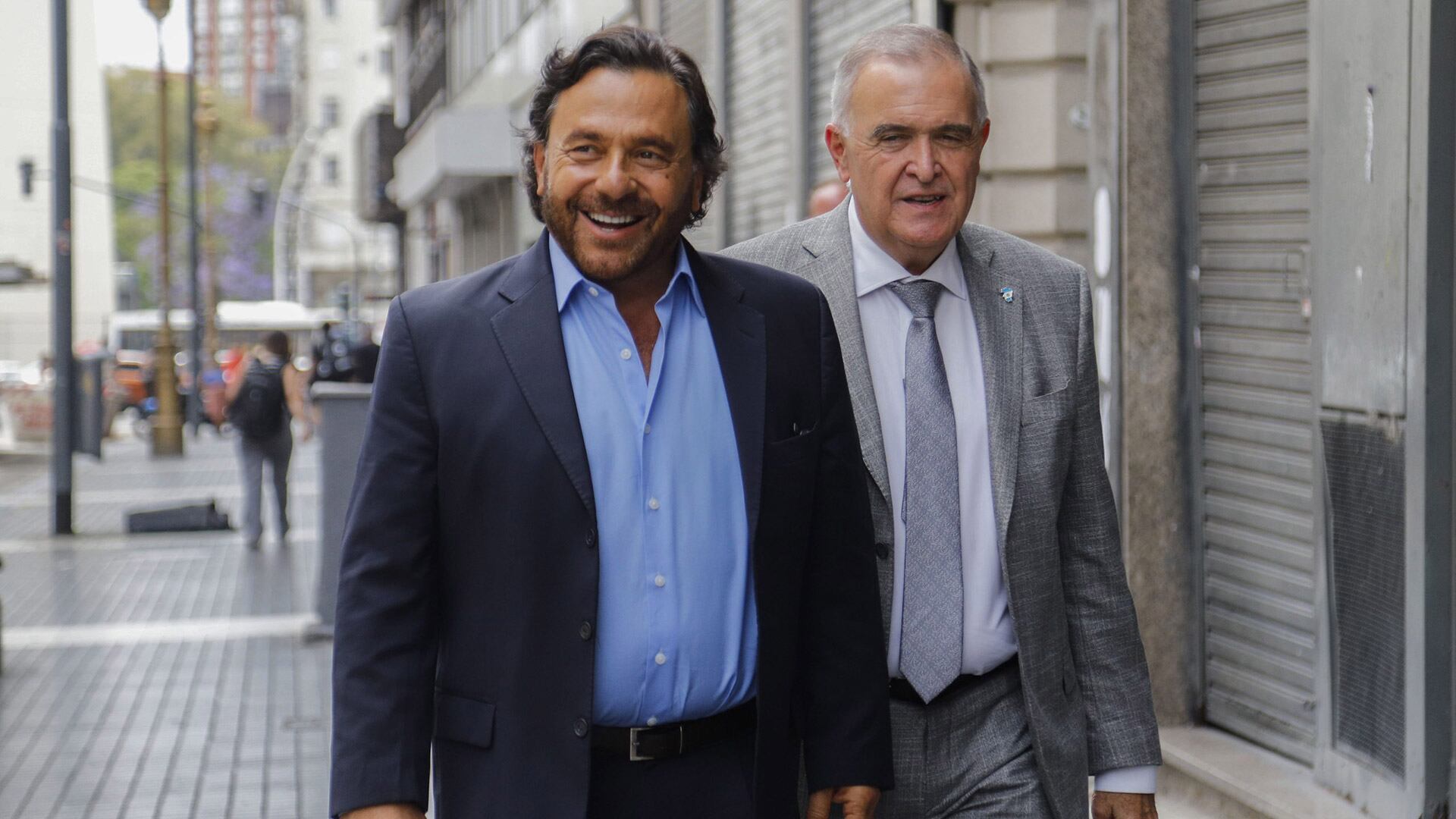 El gobernador de Salta, Gustavo Sáenz, y el de Tucumán, Osvaldo Jaldo (NA)