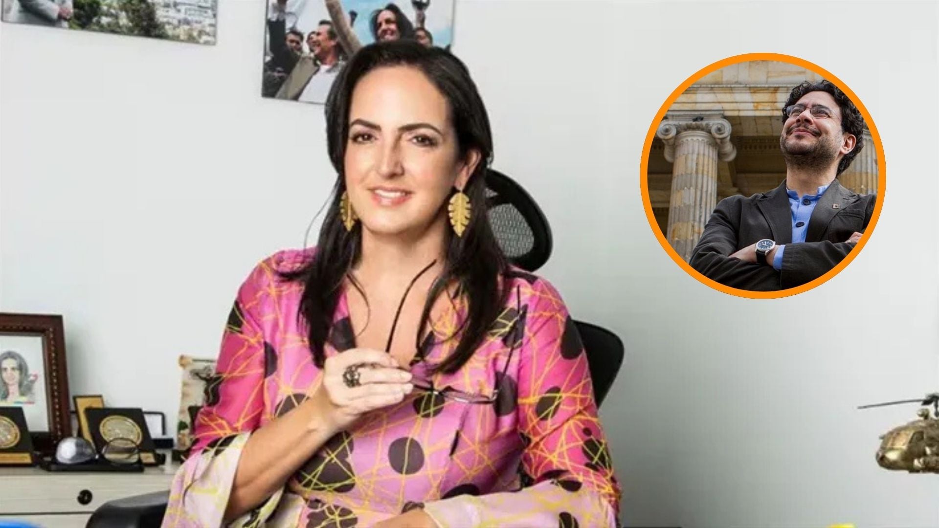 En 2017, Cepeda y Cabal discutieron por los acuerdlos de paz - crédito Prensa María Fernanda Cabal y @IvanCepedaCast