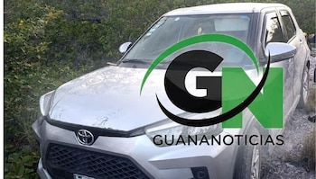 El presunto auto de Wilfredo Pizarro Bueno apareció abandonado en la ruta rural entre San Rafael y Santa María menos de 48 horas después del crimen. (Cortesía: Guana Noticias)