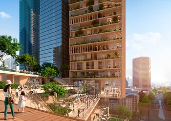 También tendrá áreas comerciales y