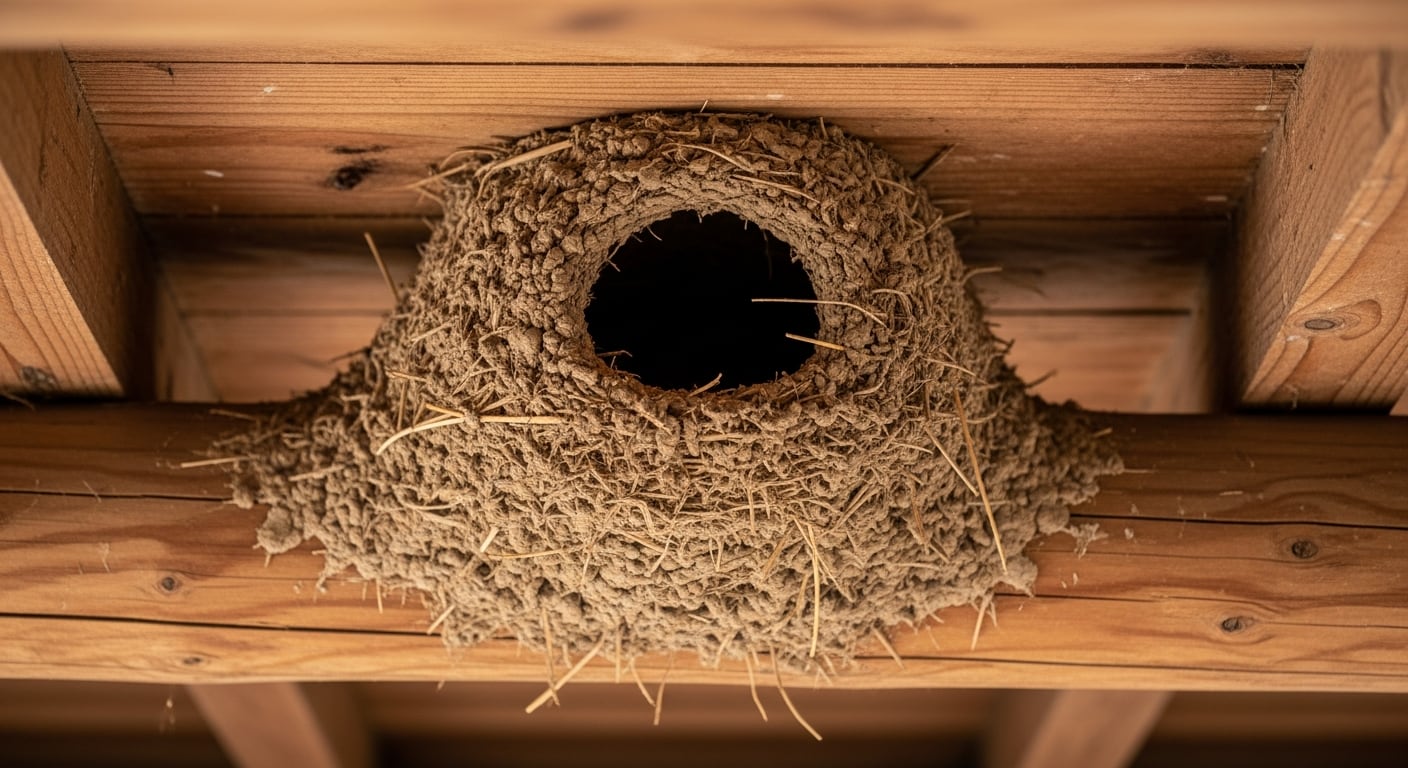 La presencia de un nido de barro de hornero en casa indica que el entorno es percibido como seguro y estable para la reproducción del ave (Imagen Ilustrativa Infobae)