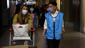 El avión de Aerolíneas Argentinas