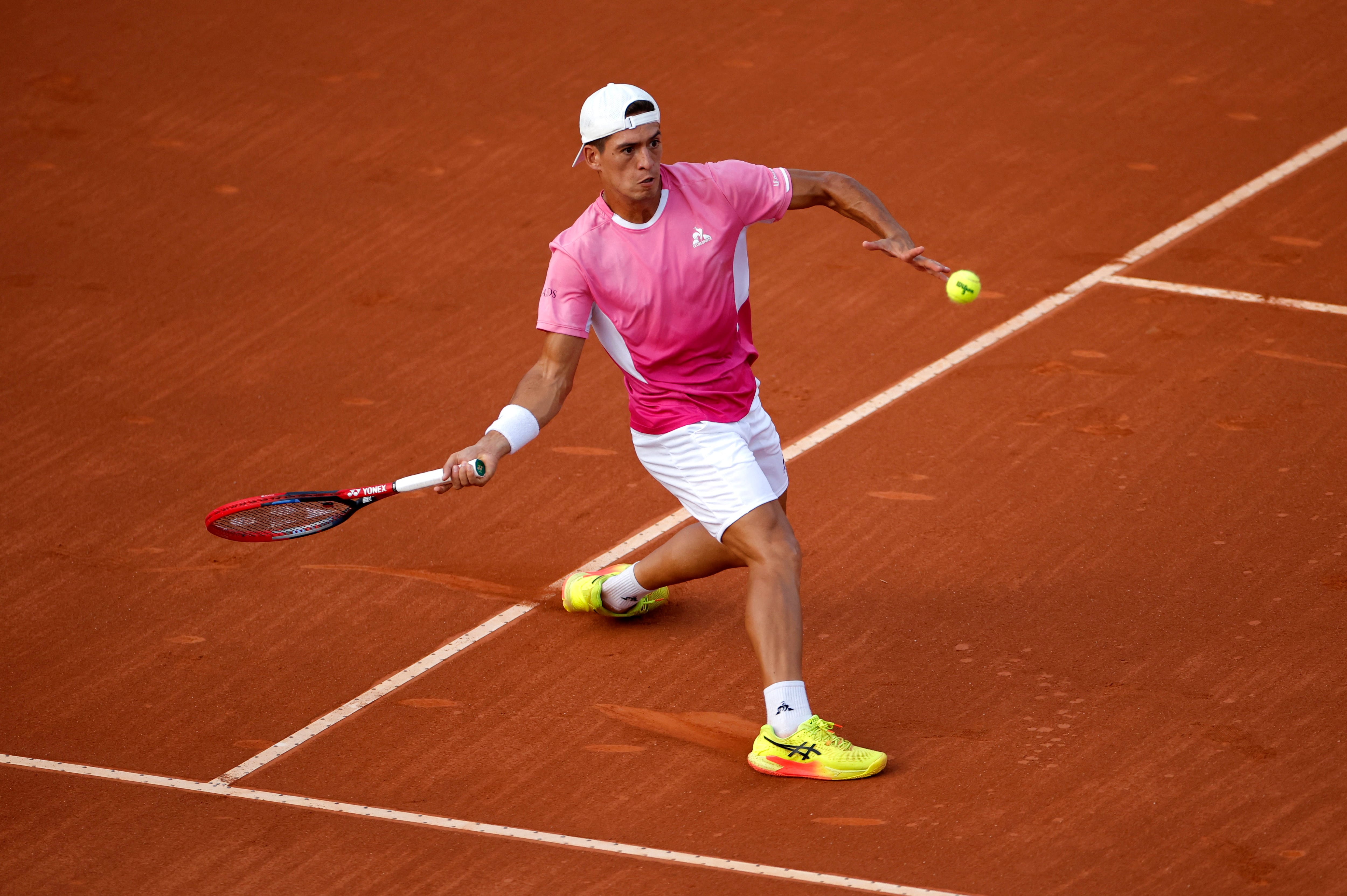 Sebastián Báez jugó en buen nivel y ganó sin sobresaltos (Fuente: REUTERS/Jorge Silva)