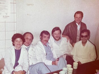 Edgar con sus compañeros del