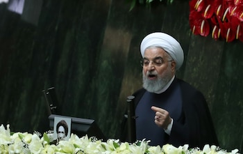 Discurso del presidente Hasan Rohani (EFE/EPA/ABEDIN TAHERKENAREH)