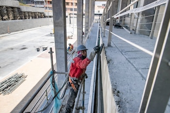 Obras del patio taller La Reforma, en Usme - crédito Alcaldía de Bogotá