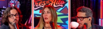 Tilsa Lozano confiesa que sigue creyendo en el amor a los 43 años y Gabriel Calvo le lanza inesperada advertencia. Captura: Tres al Hilo.