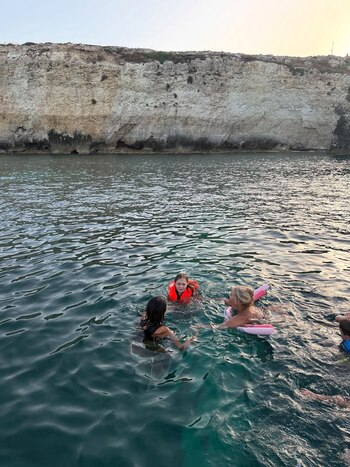 Malaika, Viggo y Nora disfrutando