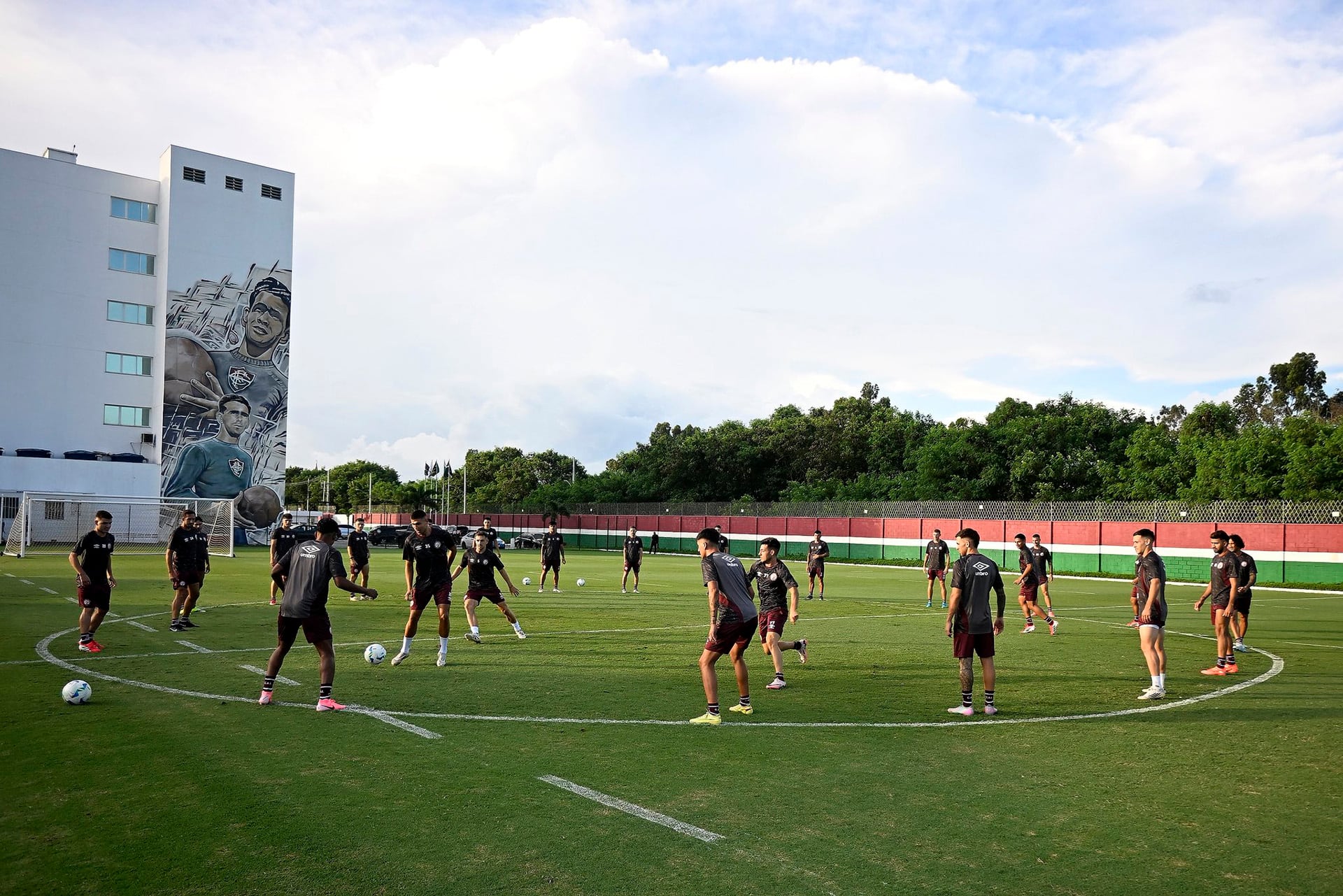 Lanús treinou nas instalações do Fluminense, onde Luis Zubeldía era o técnico