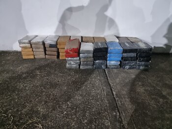 Paquetes hallados dentro del vehículo