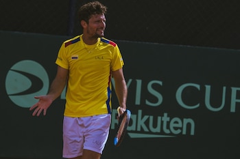 El tenista colombiano Nicolás Barrientos