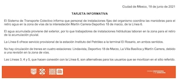 Personal se encuentra revisando las