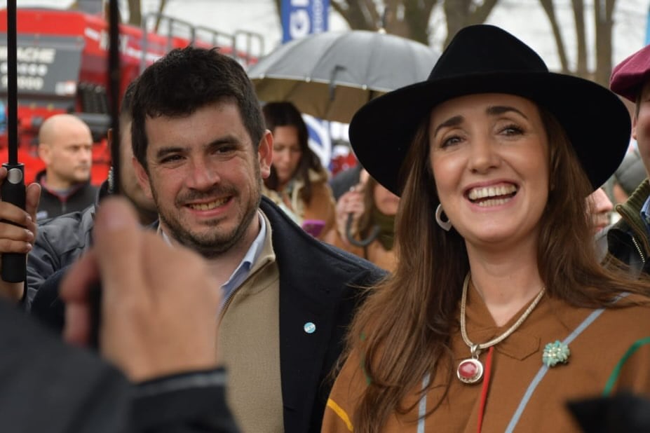 La vicepresidenta compartió la recorrida con Leonel Chiarella, en Venado Tuerto (Instagram: @venadotuertogob)