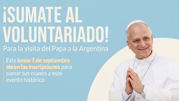 Buscan voluntarios para colaborar con la organización de la visita del Papa León XIV a la Argentina: los requisitos y cómo inscribirse