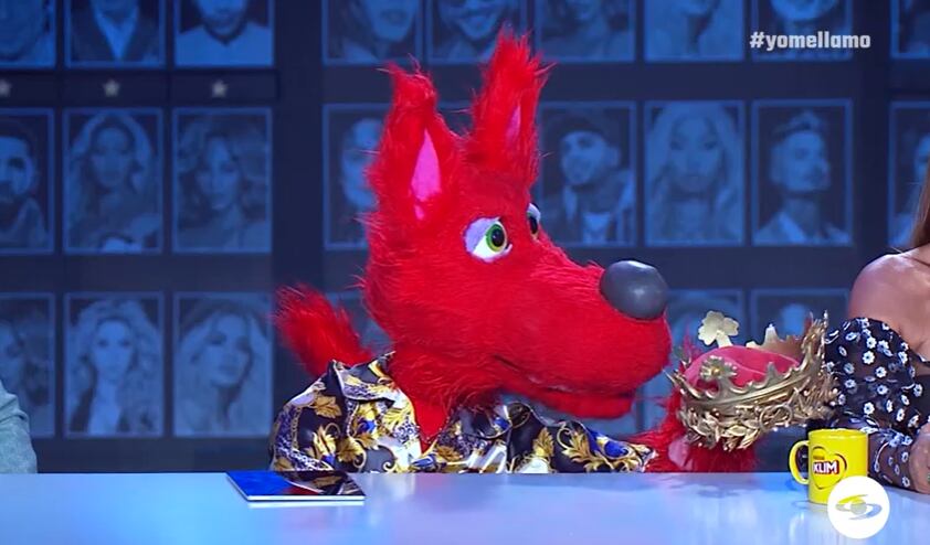 El lobo descrestó con sus regalos - crédito Emisión Yo me llamo / Caracol Televisión