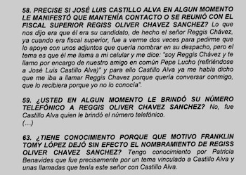 Declaración de Jaime Villanueva.