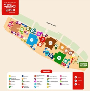 Mapa de la feria 'Perú