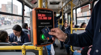 El transporte público es uno de los gastos que los colombianos están tratando de controlar - crédito Visuales IA Infobae
