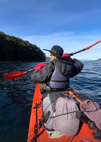 Los deportes de aventura son uno de los preferidos de Guillermina Valdes y sus hijos (Instagram)