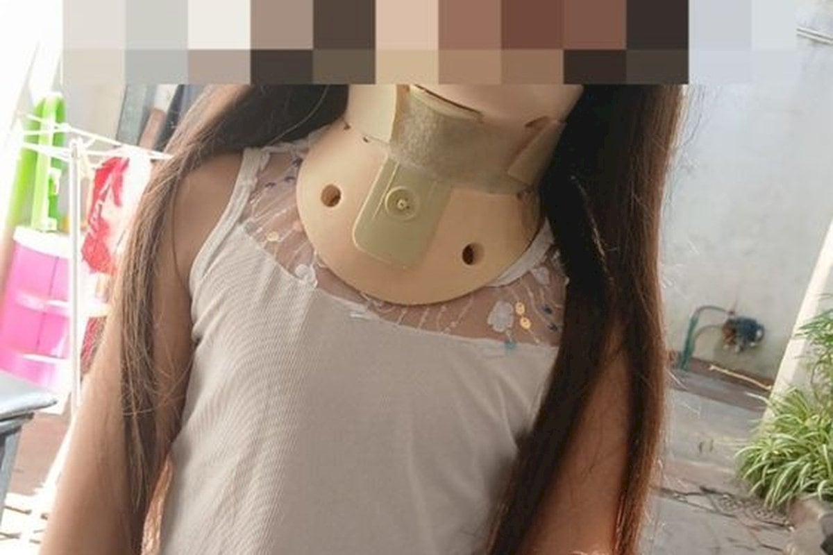 La nena presentaba varios traumatismos producto del choque (Gentileza: Red 92 La Plata)