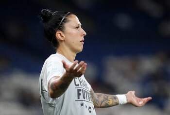 La jugadora del Pachuca Jenni Hermoso. (REUTERS/Daniel Becerril)
