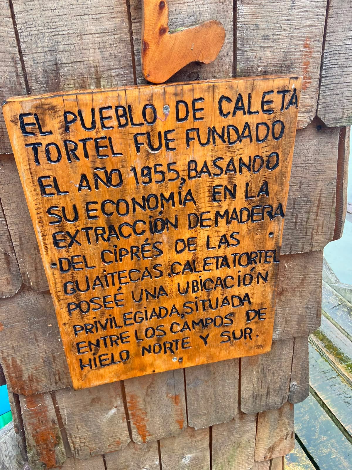 Caleta Tortel fue fundado en 1955, basando su economía en la extracción de madera del ciprés