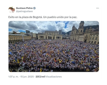 Con este mensaje en X,