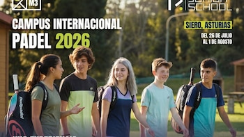 El Campus Internacional de Pádel reúne a 38 jugadores de cuatro países en Meres