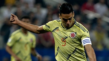 El delantero colombiano se mostró