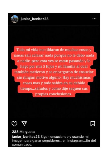 Uno de los mensajes de