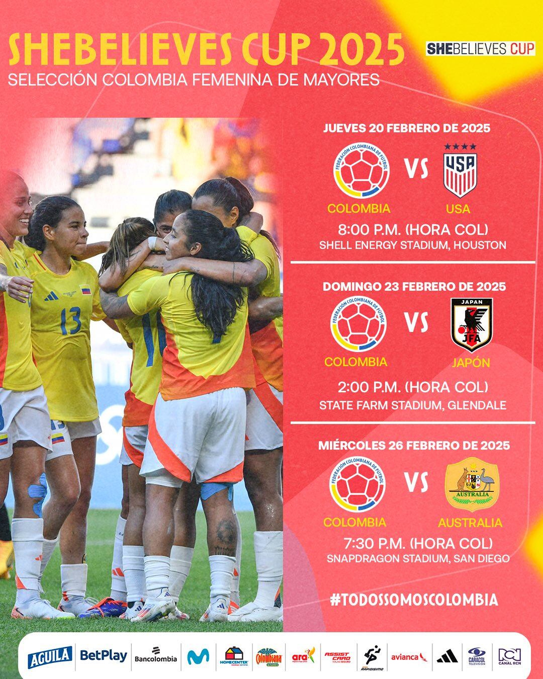 La selección Colombia femenina participará en la She Believes Cup para 2025 - crédito FCF
