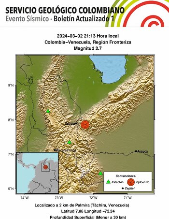 Sismo en región fronteriza - crédito @sgcol