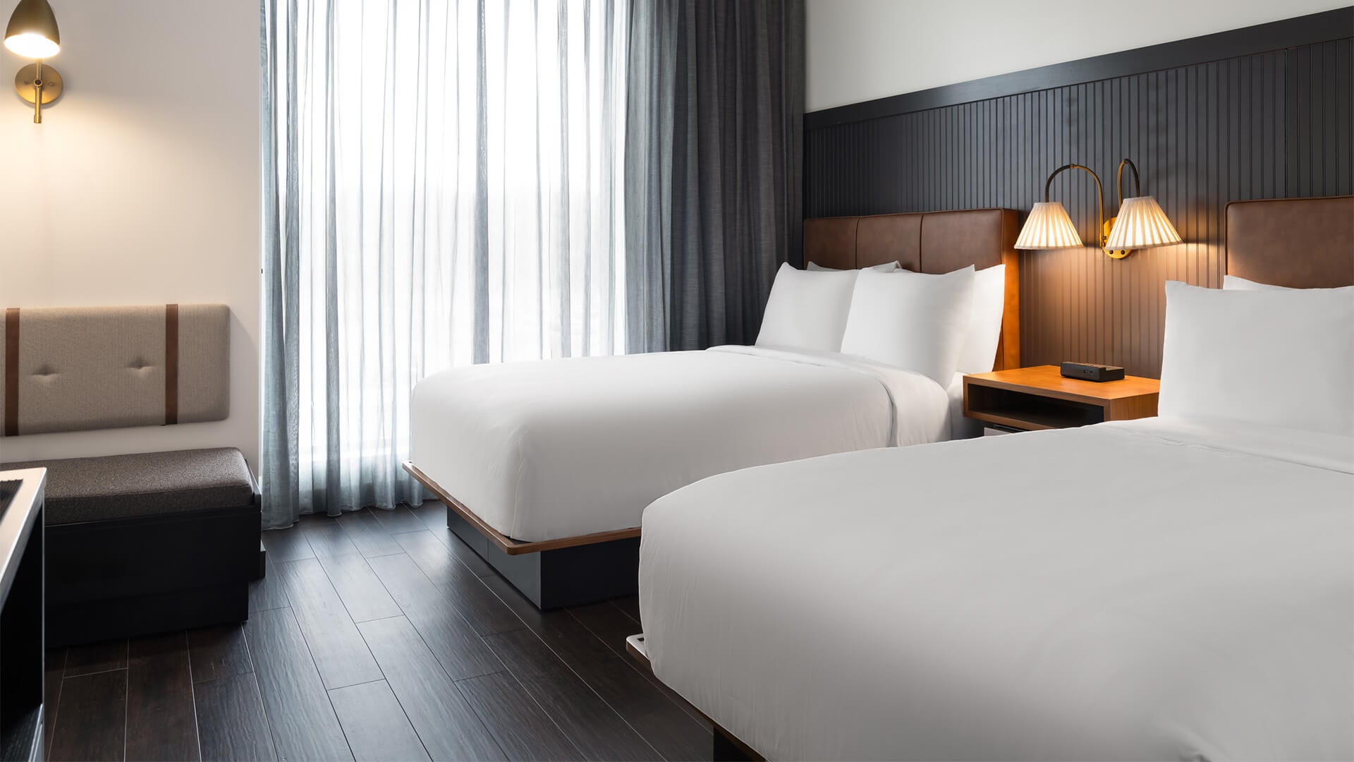 Una imagen de la habitación doble del hotel de la Selección en Kansas (Hotel Origin Kansas City)