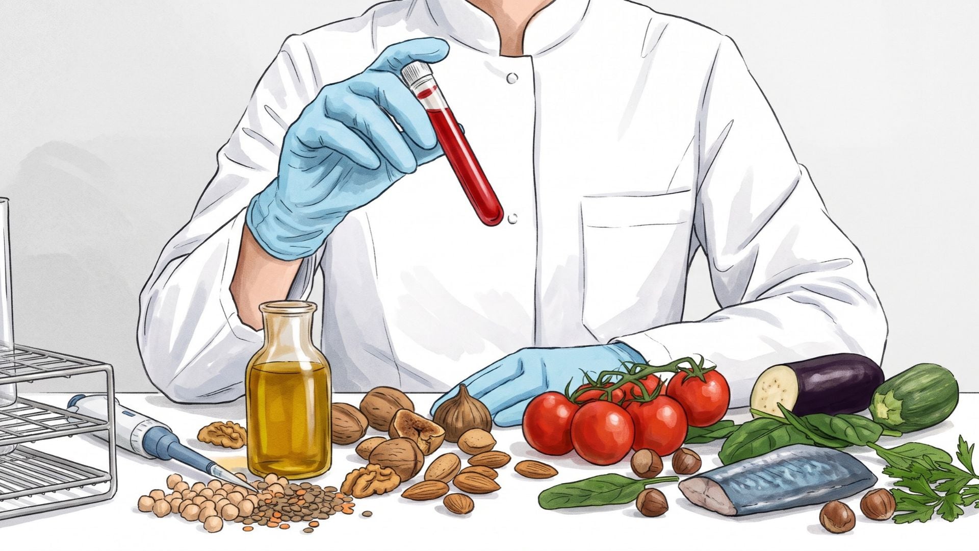 Una señal en la sangre vinculada a la dieta mediterránea se asocia con un 23% menos de mortalidad