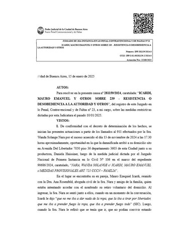 La decisión judicial